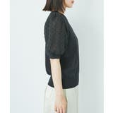 【夏トップス総選挙/お気に入り登録No.1】袖シアードッキングニット | VIS | 詳細画像17