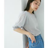 【夏トップス総選挙/お気に入り登録No.1】袖シアードッキングニット | VIS | 詳細画像27