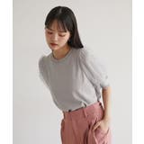 【夏トップス総選挙/お気に入り登録No.1】袖シアードッキングニット | VIS | 詳細画像4
