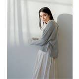 深Vネックミックスニットプルオーバー | VIS  | 詳細画像8 