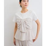 【新色追加】【美easy】ねじりリボンTシャツドッキングプルオーバー【接触冷感 … | VIS | 詳細画像26