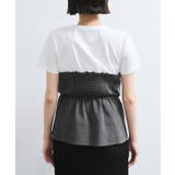 【新色追加】【美easy】ねじりリボンTシャツドッキングプルオーバー【接触冷感 … | VIS | 詳細画像34