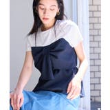 ネイビー(40) | 【新色追加】【美easy】ねじりリボンTシャツドッキングプルオーバー【接触冷感 … | VIS