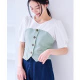 釦ビスチェTシャツドッキングプルオーバー | VIS | 詳細画像1