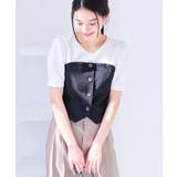釦ビスチェTシャツドッキングプルオーバー | VIS | 詳細画像16