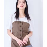 釦ビスチェTシャツドッキングプルオーバー | VIS | 詳細画像3