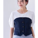 釦ビスチェTシャツドッキングプルオーバー | VIS | 詳細画像6