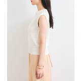 スキッパーフレンチスリーブアイレットニット | VIS | 詳細画像14