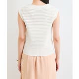 スキッパーフレンチスリーブアイレットニット | VIS | 詳細画像15