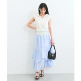 スキッパーフレンチスリーブアイレットニット | VIS | 詳細画像2