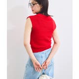 スキッパーフレンチスリーブアイレットニット | VIS | 詳細画像7