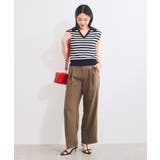 スキッパーフレンチスリーブアイレットニット | VIS | 詳細画像9