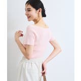 ワイドスクエアネックニット | VIS | 詳細画像7