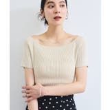 ワイドスクエアネックニット | VIS | 詳細画像9