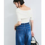 【アンチピリング/UVケア/洗える】オフショルハーフスリーブニット | VIS  | 詳細画像15 