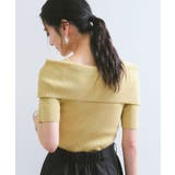 【アンチピリング/UVケア/洗える】オフショルハーフスリーブニット | VIS  | 詳細画像17 