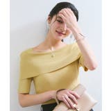 【アンチピリング/UVケア/洗える】オフショルハーフスリーブニット | VIS  | 詳細画像18 