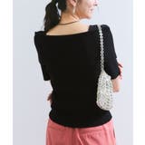 【アンチピリング/UVケア/洗える】オフショルハーフスリーブニット | VIS  | 詳細画像21 