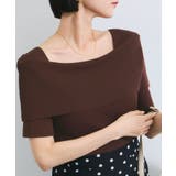 【アンチピリング/UVケア/洗える】オフショルハーフスリーブニット | VIS  | 詳細画像23 