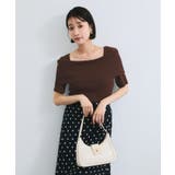 【アンチピリング/UVケア/洗える】オフショルハーフスリーブニット | VIS  | 詳細画像24 