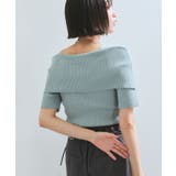 【アンチピリング/UVケア/洗える】オフショルハーフスリーブニット | VIS  | 詳細画像26 