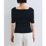 【アンチピリング/UVケア/洗える】オフショルハーフスリーブニット | VIS  | 詳細画像29 