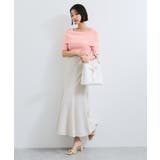 【アンチピリング/UVケア/洗える】オフショルハーフスリーブニット | VIS  | 詳細画像3 