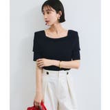 【アンチピリング/UVケア/洗える】オフショルハーフスリーブニット | VIS  | 詳細画像9 