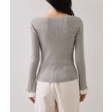 袖口レース編みニットプルオーバー | VIS | 詳細画像26