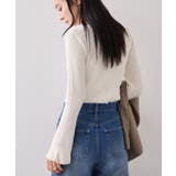 袖口レース編みニットプルオーバー | VIS | 詳細画像6