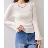 袖口レース編みニットプルオーバー | VIS | 詳細画像7