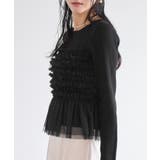 チュールフリルドッキングニット/イージーケア | VIS  | 詳細画像16 