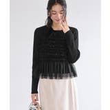 チュールフリルドッキングニット/イージーケア | VIS  | 詳細画像17 