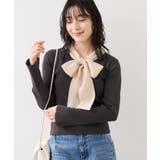 バイカラーリボンドッキングニット | VIS  | 詳細画像11 