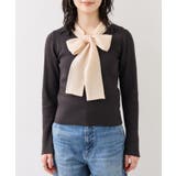 バイカラーリボンドッキングニット | VIS  | 詳細画像20 