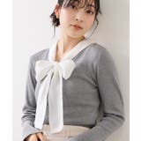 バイカラーリボンドッキングニット | VIS  | 詳細画像4 