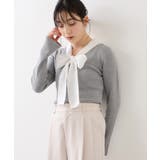 バイカラーリボンドッキングニット | VIS  | 詳細画像5 