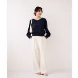 Vネックレースプルオーバー | VIS  | 詳細画像10 