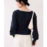 Vネックレースプルオーバー | VIS  | 詳細画像13 