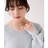 Vネックレースプルオーバー | VIS  | 詳細画像20 