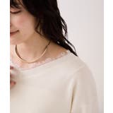 Vネックレースプルオーバー | VIS  | 詳細画像7 