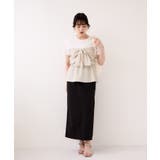 美easyリネンライクリボンビスチェトップス イージーケア 接触冷感 | VIS  | 詳細画像20 