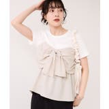 美easyリネンライクリボンビスチェトップス イージーケア 接触冷感 | VIS  | 詳細画像22 