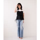 【WEB限定】美easyリネンライクシャーリングビスチェドッキングトップス イー… | VIS  | 詳細画像2 