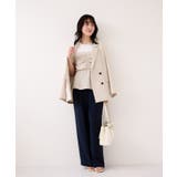 【WEB限定】美easyリネンライクシャーリングビスチェドッキングトップス イー… | VIS  | 詳細画像22 