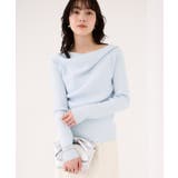 ドレープオフショルダーリブニット/イージーケア | VIS | 詳細画像11