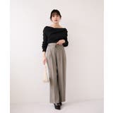 ドレープオフショルダーリブニット/イージーケア | VIS | 詳細画像15