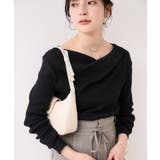 ドレープオフショルダーリブニット/イージーケア | VIS | 詳細画像18