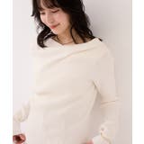 ドレープオフショルダーリブニット/イージーケア | VIS | 詳細画像6