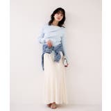 ドレープオフショルダーリブニット/イージーケア | VIS | 詳細画像9